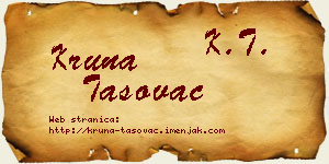 Kruna Tasovac vizit kartica